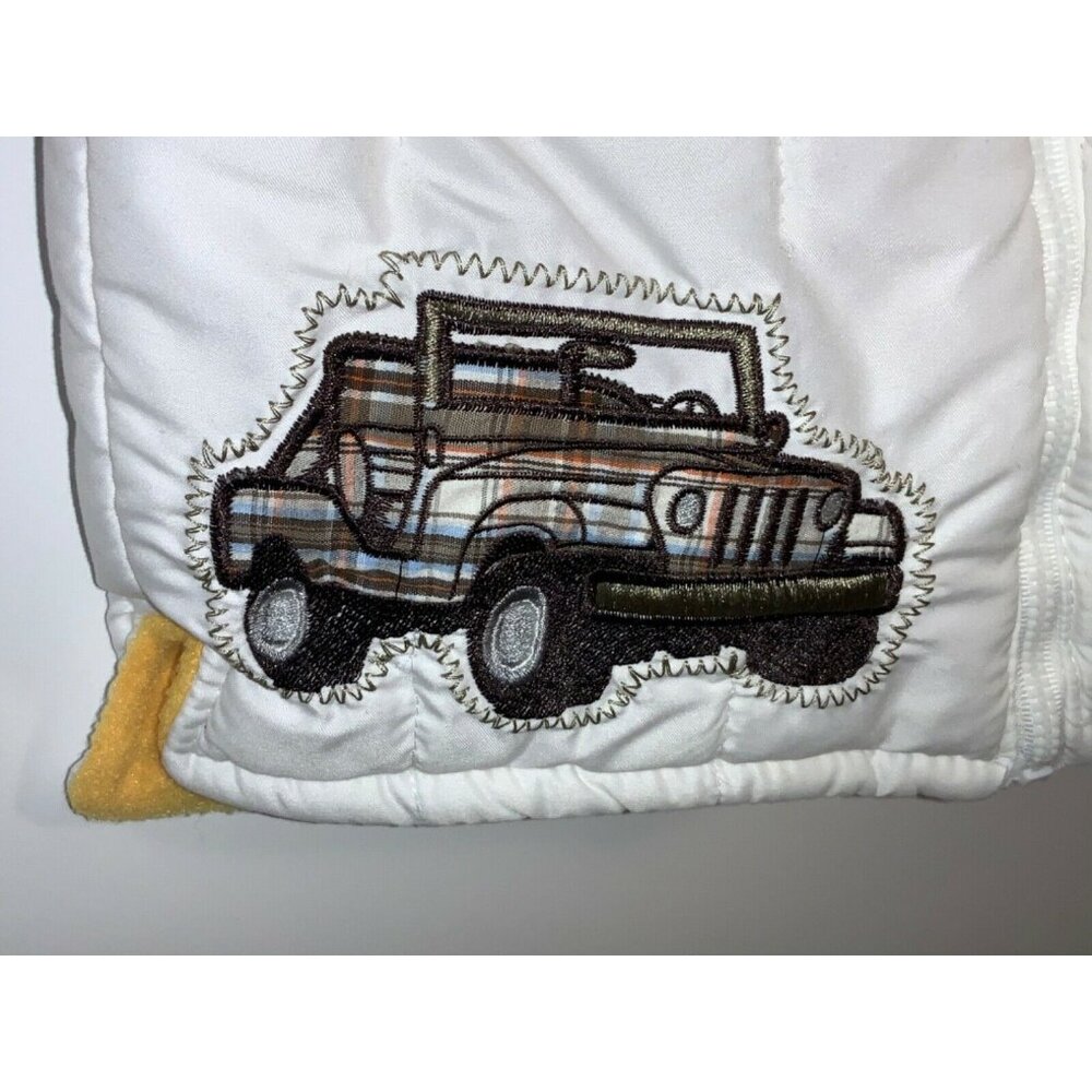 Little Rebels Off Road Outdoor Adventure Jeep Vest Kids White Quilted - Picture 2 of 11